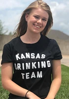 Rally Kansas Black Drinking Team Short Sleeve T Shirt