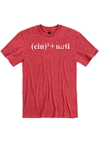 Cincinnati Red Equation Short Sleeve Fashion T Shirt