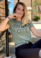 Kansas City Olive Short Sleeve Fashion T Shirt