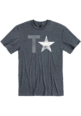 Rally Texas Navy Blue Star Short Sleeve Fashion T Shirt