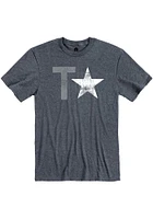 Rally Texas Navy Blue Star Short Sleeve Fashion T Shirt