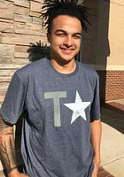 Rally Texas Navy Blue Star Short Sleeve Fashion T Shirt