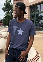 Rally Texas Navy Blue Star Short Sleeve Fashion T Shirt
