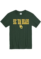Baylor Bears Green Sic Em Arch Mascot Short Sleeve T Shirt