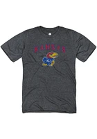 Rally Kansas Jayhawks Arch Mascot Short Sleeve Fashion T Shirt