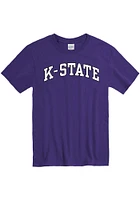 K-State Wildcats Purple Arch Short Sleeve T Shirt