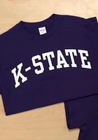 K-State Wildcats Purple Arch Short Sleeve T Shirt