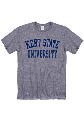 Kent State Golden Flashes Navy Blue Snow Heather Team Name Short Sleeve T Shirt