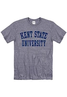 Kent State Golden Flashes Navy Blue Snow Heather Team Name Short Sleeve T Shirt