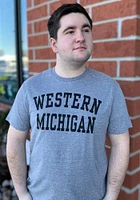 Western Michigan Broncos Graphite Snow Heather Team Name Short Sleeve T Shirt