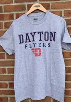 Dayton Flyers Grey Worn Out Short Sleeve T Shirt