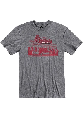 Rally Kansas City Graphite Arthur Bryants Building Short Sleeve Fashion T Shirt
