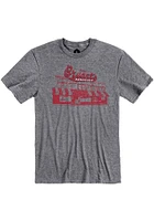 Rally Kansas City Graphite Arthur Bryants Building Short Sleeve Fashion T Shirt