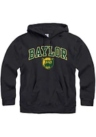 Baylor Bears Mens Black Arch Mascot Long Sleeve Hoodie