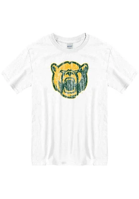 Baylor Bears White Big Logo Distress Short Sleeve T Shirt