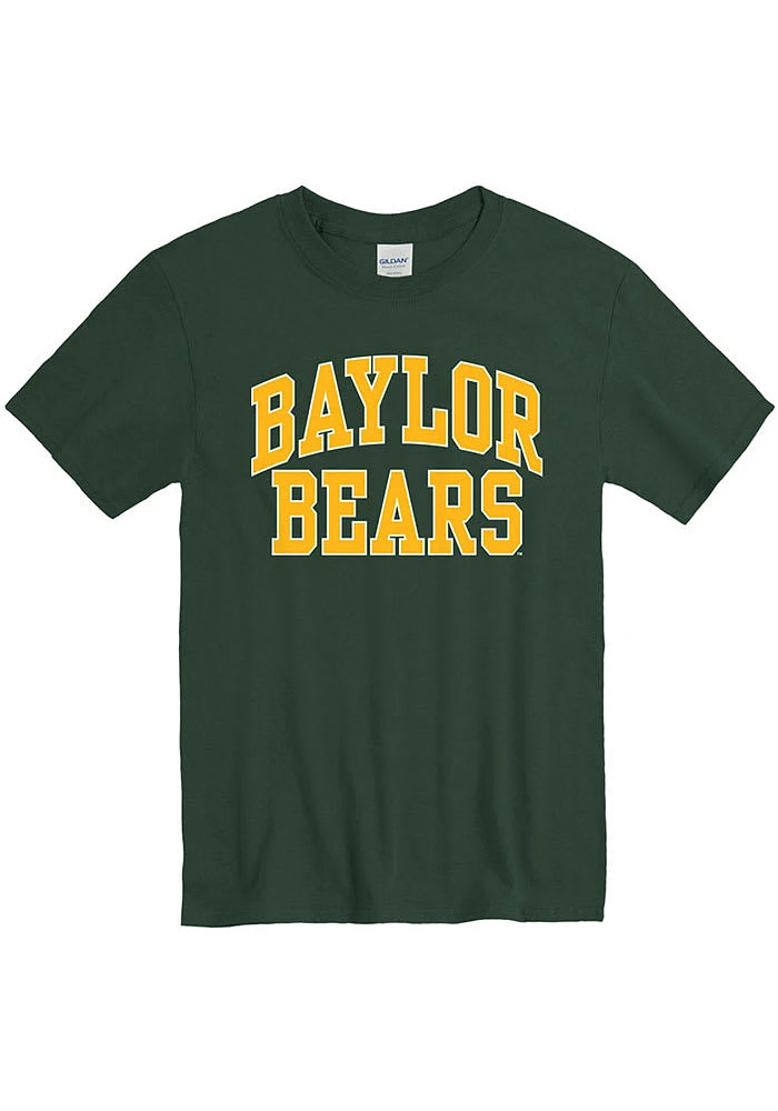 Baylor Bears Green Wordmark Arch Short Sleeve T Shirt