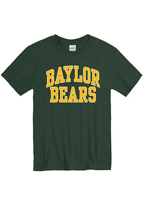 Baylor Bears Green Wordmark Arch Short Sleeve T Shirt