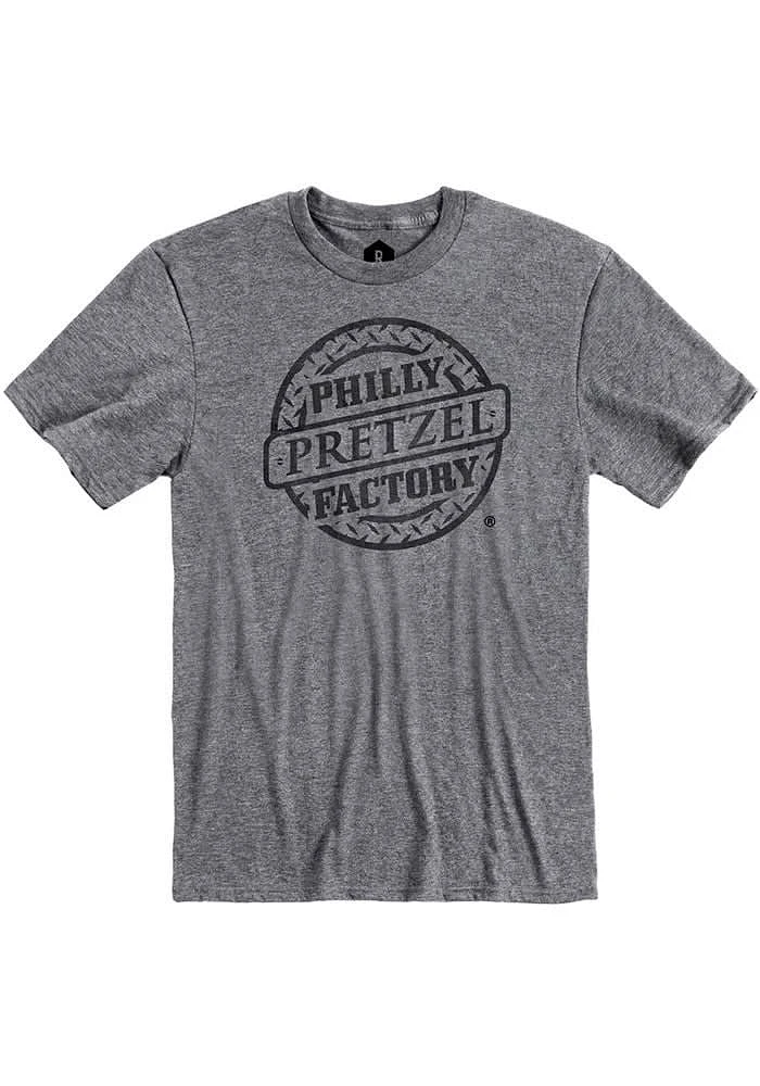 Rally Philadelphia Graphite Philly Pretzel Factory Short Sleeve Fashion T Shirt