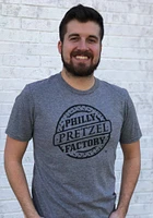Rally Philadelphia Graphite Philly Pretzel Factory Short Sleeve Fashion T Shirt