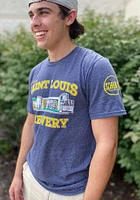 Rally St Louis Navy Blue Schlafly Bottleworks Short Sleeve Fashion T Shirt
