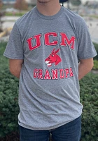 Central Missouri Mules Grey Grandpa Graphic Short Sleeve T Shirt