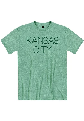 Kansas City Green Disconnected Short Sleeve Fashion T Shirt