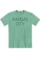 Kansas City Green Disconnected Short Sleeve Fashion T Shirt