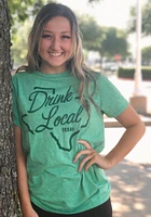 Texas Green Drink Local Short Sleeve Fashion T Shirt