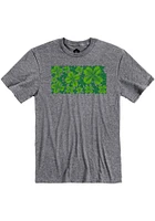 Rally Kansas Grey Shamrock State Short Sleeve Fashion T Shirt