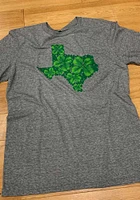 Rally Texas Grey Shamrock State Short Sleeve Fashion T Shirt