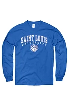 Saint Louis Billikens Blue Arch Long Sleeve T Shirt