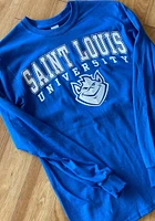 Saint Louis Billikens Blue Arch Long Sleeve T Shirt