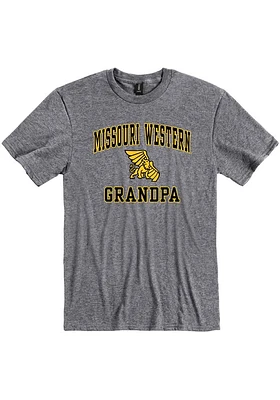 Missouri Western Griffons Grey Grandpa Graphic Short Sleeve T Shirt