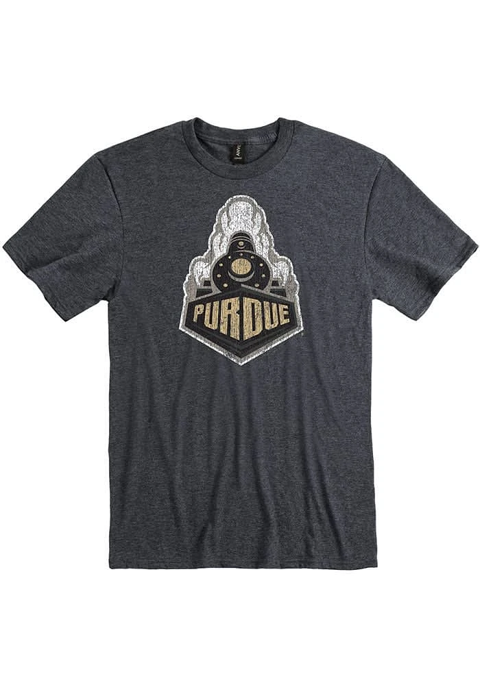Purdue Boilermakers Black Big Logo Short Sleeve T Shirt