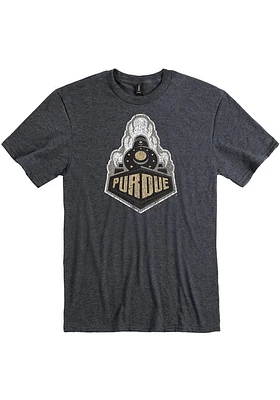 Purdue Boilermakers Black Big Logo Short Sleeve T Shirt