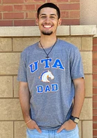 UTA Mavericks Grey Dad Graphic Short Sleeve T Shirt