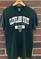 Cleveland State Vikings Green Dad Graphic Short Sleeve T Shirt