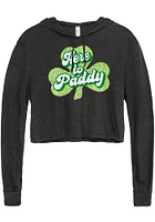 RALLY Womens Black St. Patricks Hooded Sweatshirt