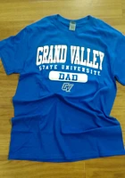 Grand Valley State Lakers Blue Dad Graphic Short Sleeve T Shirt