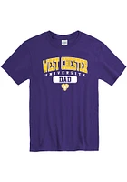West Chester Golden Rams Purple Dad Graphic Short Sleeve T Shirt