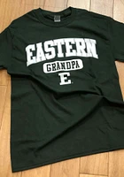 Eastern Michigan Eagles Green Grandpa Graphic Short Sleeve T Shirt
