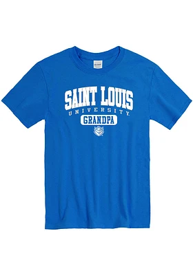 Saint Louis Billikens Blue Grandpa Graphic Short Sleeve T Shirt
