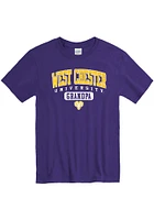 West Chester Golden Rams Purple Grandpa Graphic Short Sleeve T Shirt