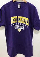 West Chester Golden Rams Purple Grandpa Graphic Short Sleeve T Shirt