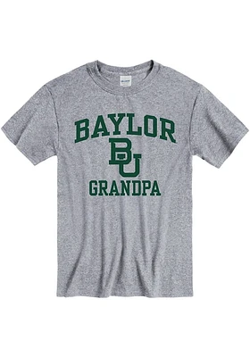 Baylor Bears Grey Grandpa Graphic Short Sleeve T Shirt