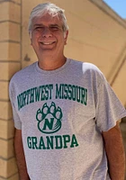 Northwest Missouri State Bearcats Grey Grandpa Graphic Short Sleeve T Shirt