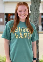 Cleveland Womens Green Floral Short Sleeve T-Shirt