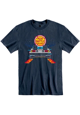Rally Kansas Navy Blue BTTF On Time Short Sleeve T Shirt