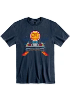 Rally Kansas Navy Blue BTTF On Time Short Sleeve T Shirt