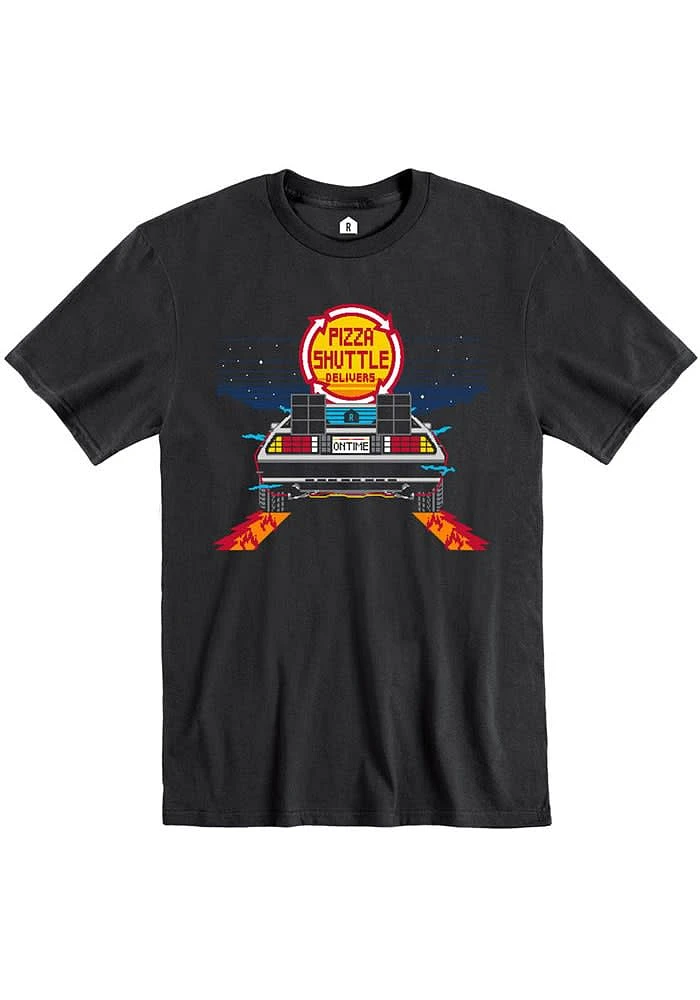 Rally Kansas Black BTTF On Time Short Sleeve T Shirt